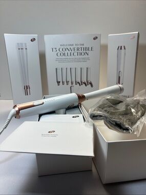 T3 White with Rose Gold Styling Wand